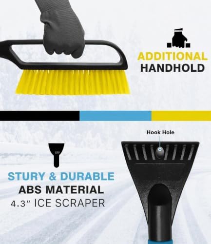 YeewayVeh 2 Pack 35in Car Snow Brush Windshield Ice Scraper - Image 3