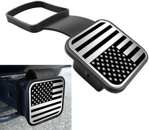 2 Inch Trailer Hitch Cover, Tow Hitch Covers, American Flag Tow Receiver Tube by Unknown