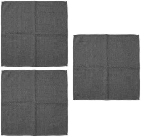 3PCS Microfiber Car Towels, 15x15 Inch, Highly Absorbent Waffle Weave Drying by Unknown
