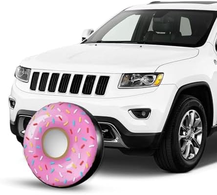 Funny Pink Donut Spare Tire Cover Doughnut Tire Wheel Covers Weatherproof - Image 4