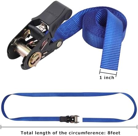Ayaport Endless Ratchet Straps, 8FT Heavy Duty Cargo Tie Downs - Image 2