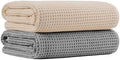 MICROFI New Microfiber Waffle Bath Towels, 2 Pieces, Fast Drying, Lint Free 430 by Unknown
