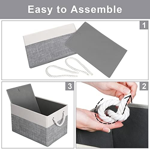 Fab totes Storage Bins 8-Pack, Foldable Storage Baskets - Image 4