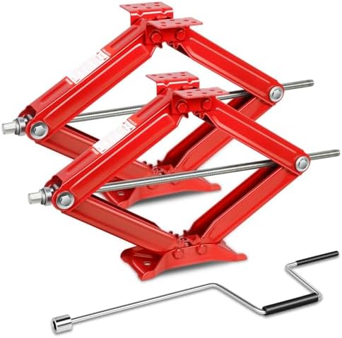 Auto Dynasty 2Pcs Scissor Jack, 2.5 Ton RV Travel Trailer Stabilizer Scissor by AutoDynasty