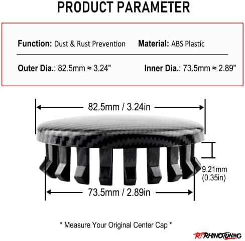 Rhinotuning 4PCS 3.25“ Wheel Center Caps - Image 2