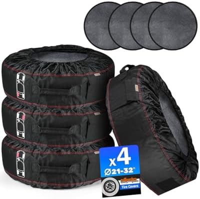 4-Pack Portable Tire Storage Bags by matguardpro