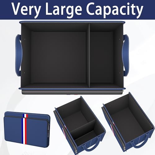 Homeve Trunk Organizer for Car, Waterproof Collapsible 3 Compartments Car - Image 4
