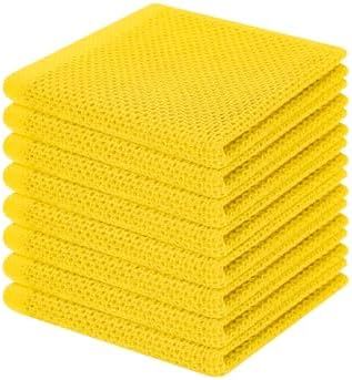 Homaxy 100% Cotton Waffle Weave Kitchen Dish Cloths 8-Pack by Homaxy