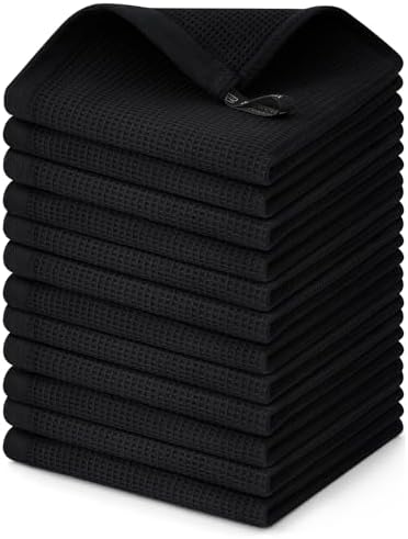 Homaxy 100% Cotton Waffle Weave Dish Cloths, 12 Pack by Homaxy