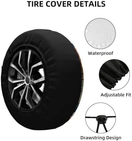 Bohemia Spare Tire Cover Waterproof Wheel Cover 16 Inch Universal Fit - Image 5
