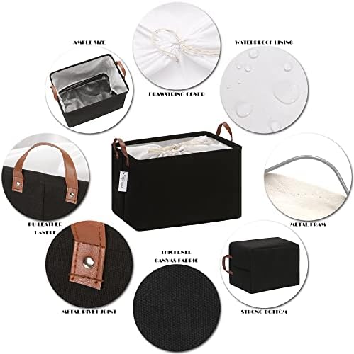 Hinwo 31L Large Canvas Storage Bin - Image 4