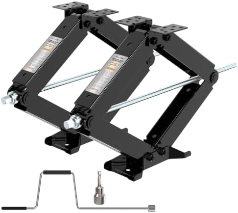 YOMILINK 9000lbs RV Scissor Jacks, Stabilizer Leveling Heavy Duty Jacks by YOMILINK