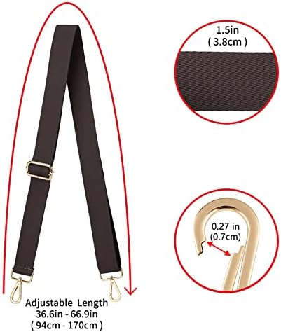 ZOOEASS Wide Shoulder Strap, Adjustable Replacement Belt Crossbody Canvas Bag - Image 3