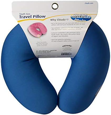 Cloudz Kids Dual Comfort Microbead Airplane Travel Neck Pillow. Super Soft Cozy - Image 2