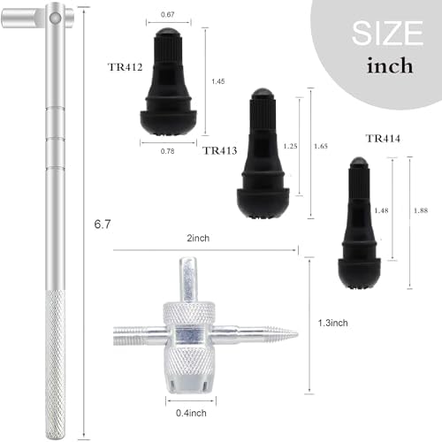 ZHSMS Valve Stem Puller Installer Tool, 4 Way Valve Core Remover, Single Head - Image 3
