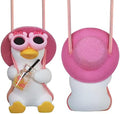 Pink Swinging Duck Car Hanging Ornament by Idefair