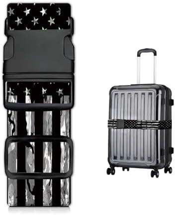Luggage Straps for Suitcases, Heavy Duty Travel Belt by JYCardPKT