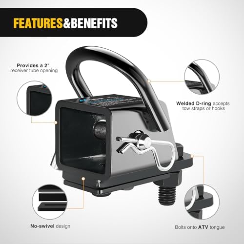 Nilight 2" Rear Trailer Hitch Receiver Kit | - Image 5