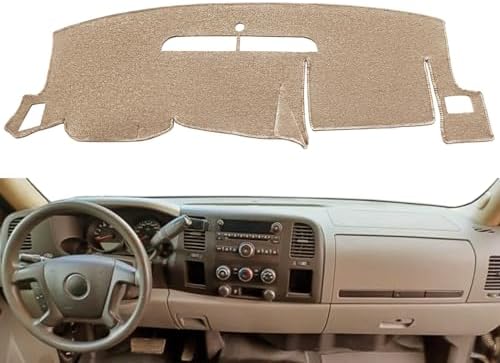 Dash Cover Mat for 2007-2013 Chevy Silverado 1500 LT/WT Y74 by YIZ