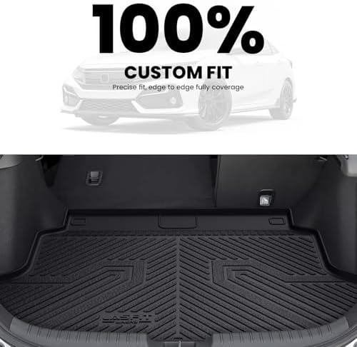 LASFIT All Weather Cargo Mats for Honda Civic 2017-2021 - Image 4