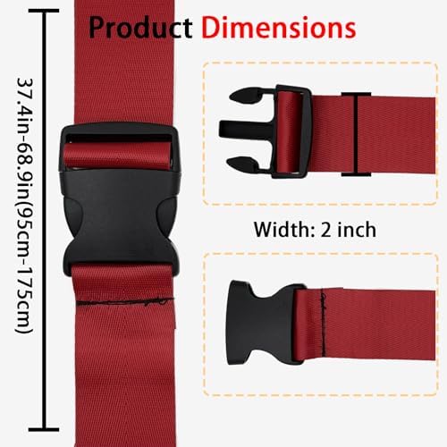 Polyhedron Luggage Straps for Suitcases Heavy Duty Adjustable - Image 3