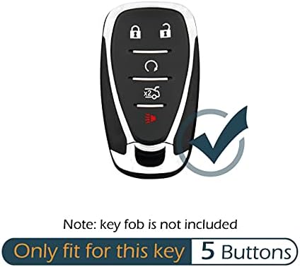 2 Pcs Silicone 5 Buttons Key Fob Cover Remote Case Keyless Protector Compatible - Image 2