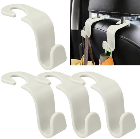 4PCS Car Seat Headrest Hooks, Car Purse Hook, Seat Back Organizer Storage by Unknown