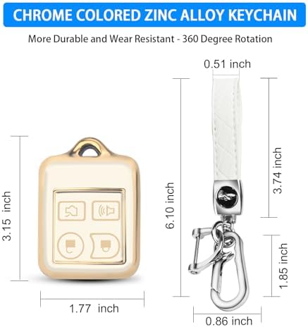 QBUC for Ford 4 Buttons Key Fob Cover - Image 3