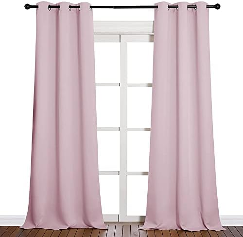 NICETOWN Room Darkening Drapes, 1 Pair, 42 x 90-inch, Lavender Pink by NICETOWN