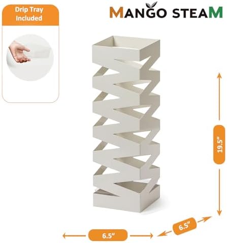 Mango Steam Metal Square Tall 20 Inch Umbrella Holder - Image 6