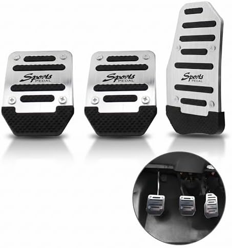 3 PCS Car Pedals Pads, Anti-slip Design, Manual Transmission Accelerator Brake by Unknown