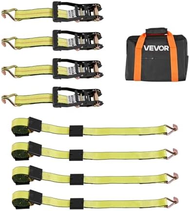 VEVOR Wheel Chock Tie-Down Kit, Deck-Style Trailer Tie Down Strap, Car Tie Down by VEVOR