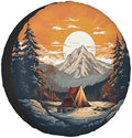 Mountains Nature Sunset Scenery Spare Tire Cover Wheel Protectors by Ovitssrk