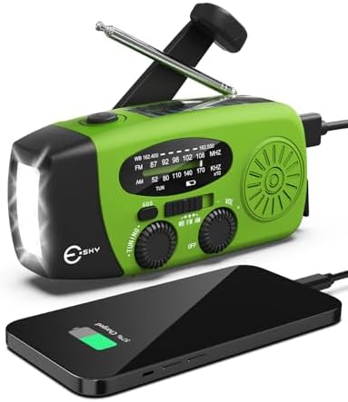 Esky Emergency Hand Crank Radio 7400mAh by Esky
