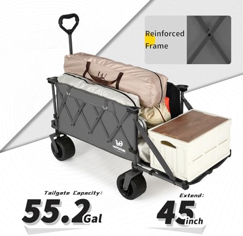 Whitsunday Collapsible Folding Wagon Heavy Duty Utility Beach Wagons - Image 5