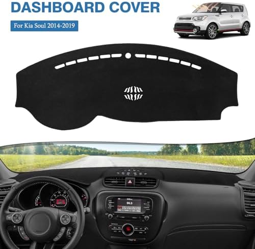 FIILINES Dash Cover for 2014-2019 Kia Soul, Dashboard Mat Exact Fit for Soul - Image 2
