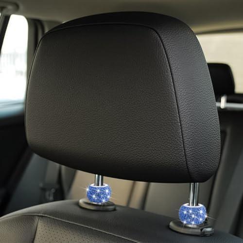 4PCS Bling Car Headrest Collars, Crystal Rhinestone Vehicle Head Rest Collars - Image 4