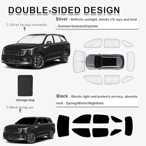 KMF 8pcs Thicken Full Sun Shades - Image 4