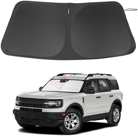 Windshield Sun Shade for 2021-2026 Ford Bronco Sport Accessories by LHFLIVE