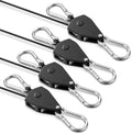Retractable Heavy Duty Ratchet Tie Down Straps 1/8" 4 Pack, 8ft Tie-Down by VIPARSPECTRA