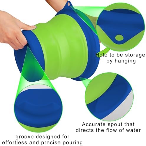 5L Collapsible Mop Bucket for Cleaning, Foldable Buckets - Image 4