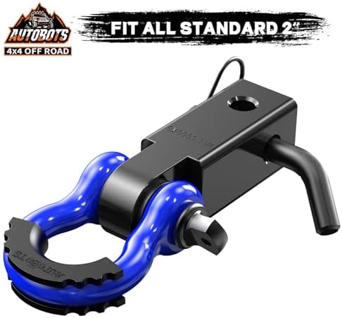 AUTOBOTS Tow Hitch Receiver 2" Shackle Hitch Receiver Blue - Image 7
