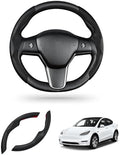 Canvcle Steering Wheel Cover for 2016-2026 Telsa Model 3/Y Highland/Juniper by Canvcle