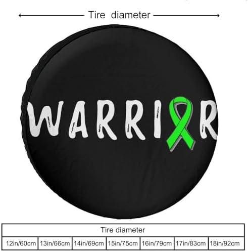 Generic Warrior Mental Health Awareness Tire Covers, Dust-Proof Weatherproof - Image 3