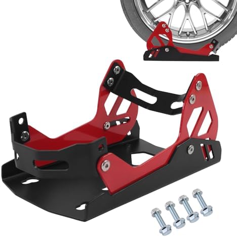 Motorcycle Wheel Chock Transport Stand, Adjustable Portable 1800 LBS Capacity by Unknown