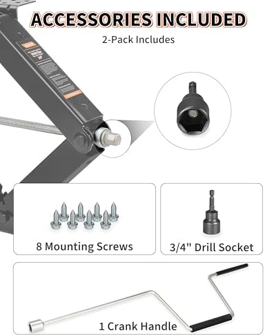 OULEME 9500 lbs RV Camper Scissor Jack - Image 4