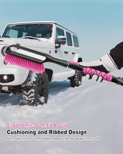 SEAAES 35.5 Inch Extendable Car Snow Brush, Windshield Snow Scraper - Image 6