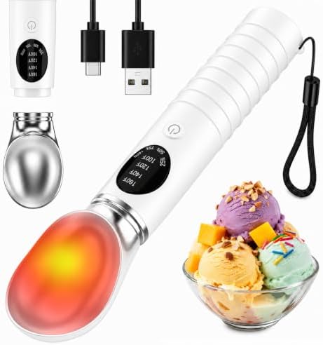 Heated Ice Cream Scoop Rechargeable, Electric Ice Cream Scooper by Unknown