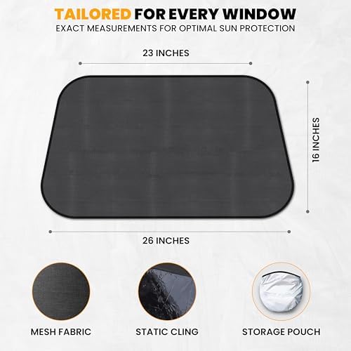 EcoNour Side Window Shades for Baby-4 Pack Side Window Sunshade for Kids - Image 2