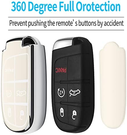 Tukellen for Jeep Key Fob Cover Special Soft TPU Key Case Key Shell Compatible - Image 4